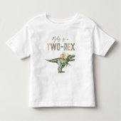 Twee-Rex verjaardagsfeest Shirt (Voorkant)