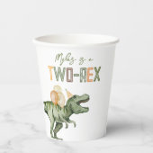 Twee-Rex verjaardagsfeestje bekers (Voorkant)