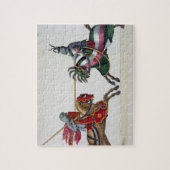 Twee ridders op een toernooi, bord uit 'A History' Legpuzzel (Verticaal)