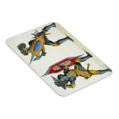 Twee ridders vechten, bord uit 'Een geschiedenis v Magneet (Rechterzijde)