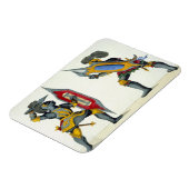 Twee ridders vechten, bord uit 'Een geschiedenis v Magneet (Linkerzijde)