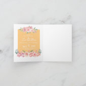 Twee Ringen Bewaar de Datum Bruiloft Uitnodiging (Binnen)