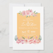 Twee Ringen Bewaar de Datum Bruiloft Uitnodiging (Achterkant)