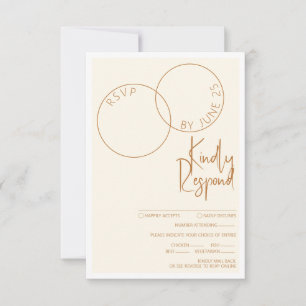 Twee Ringen Reactiekaart RSVP Kaartje
