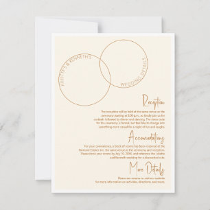 Twee ringen trouwdetails kaart
