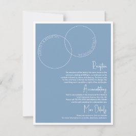 Twee ringen trouwdetails kaart