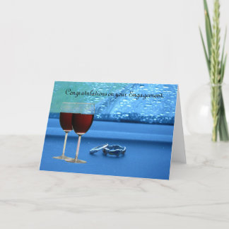 Twee ringen Verlovingen Kaart. Kaart