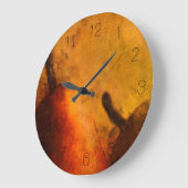 Twee ripe pear Golden Art Grote Klok (Hoek)