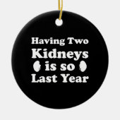 Twee ritten hebben is zo het afgelopen jaar keramisch ornament (Voorkant)