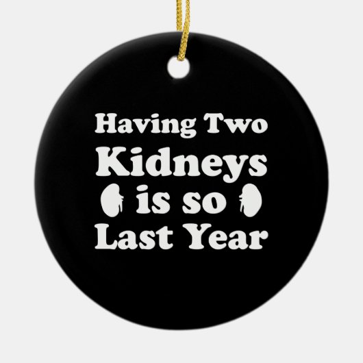 Twee ritten hebben is zo het afgelopen jaar keramisch ornament (Voorkant)