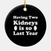 Twee ritten hebben is zo het afgelopen jaar keramisch ornament (Achterkant)