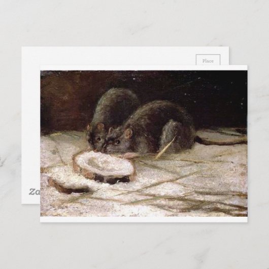 Twee ritten van Vincent van Gogh Briefkaart (Voorkant / Achterkant)