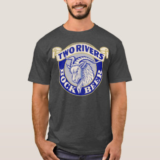 Twee rivieren Bock Beer Retro Defunct Breweriana T-shirt