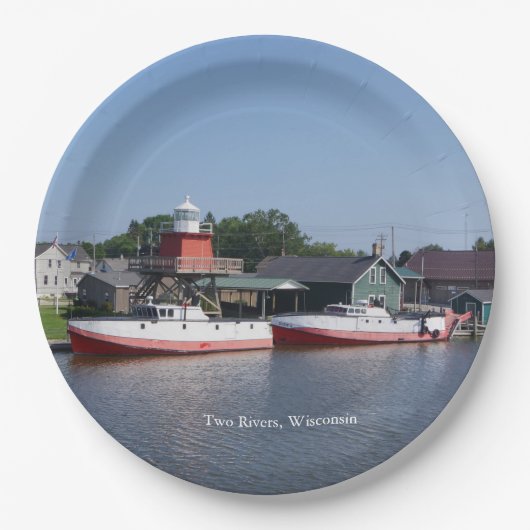 Twee rivieren, bord van Wisconsin (Voorkant)