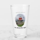 Twee rivieren, drink glas van Wisconsin (Achterkant)