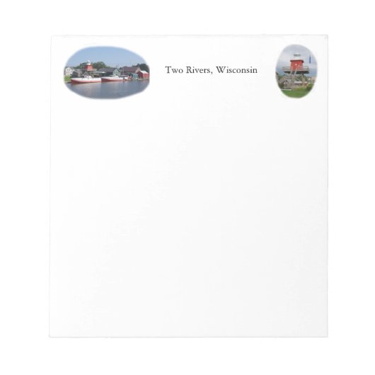 Twee rivieren, een Wisconsin-blocnote Notitieblok (Voorkant)