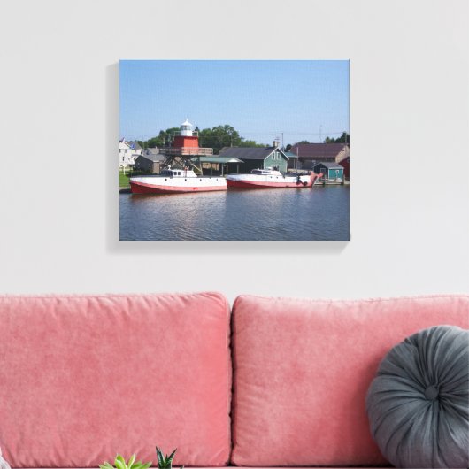 Twee rivieren, het canvasafdruk van Wisconsin Canvas Afdruk (Insitu (Woonkamer))