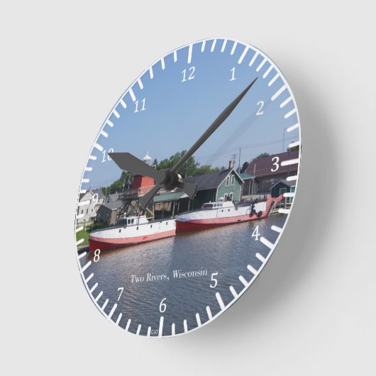 Twee rivieren, klok in Wisconsin (Hoek)