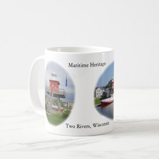 Twee rivieren, mok Wisconsin Maritime (Voorkant links)