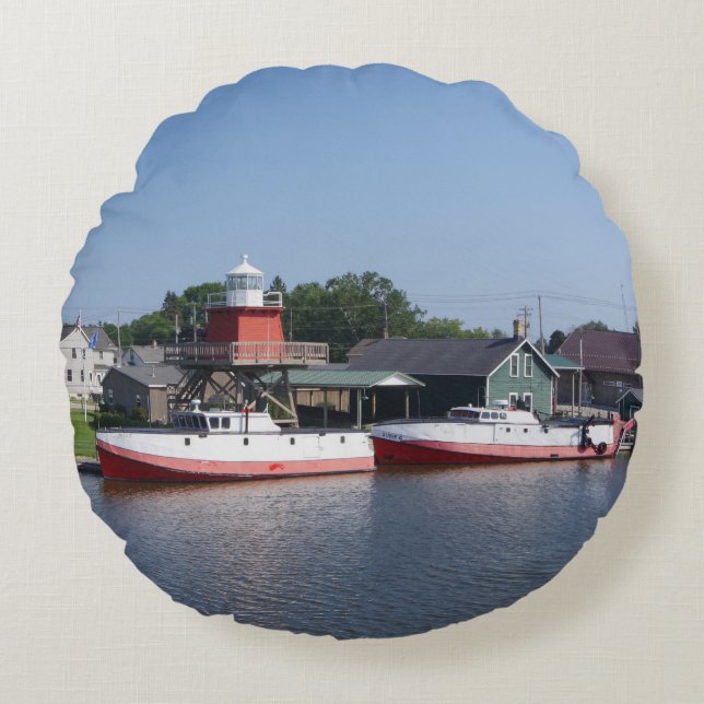 Twee rivieren, Wisconsin-ronde kussen (Voorkant)