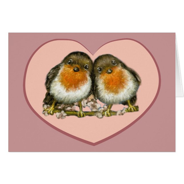Twee robins (Voorkant Horizontaal)