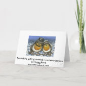 Twee robins kaart (Achterkant)