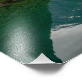 Twee roboten met reflectie in een meer foto afdruk (Hoek)