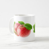 Twee rode appels koffiemok (Voorkant links)