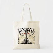 Twee Rode Beak Swans Tote Bag (Voorkant)