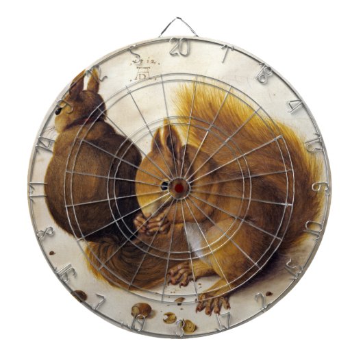 Twee rode eekhoorns (door Albrecht Dürer) Dartbord (Voorkant)