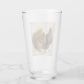 Twee rode eekhoorns (door Albrecht Dürer) Glas (Achterkant)