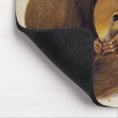 Twee rode eekhoorns (door Albrecht Dürer) Muismat (Hoek)