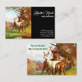 Twee rode en witte bier in de bosjacht visitekaartje (Voorkant / Achterkant)