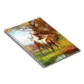 Twee rode en witte bier in het bos notitieboek (Rechterzijde)