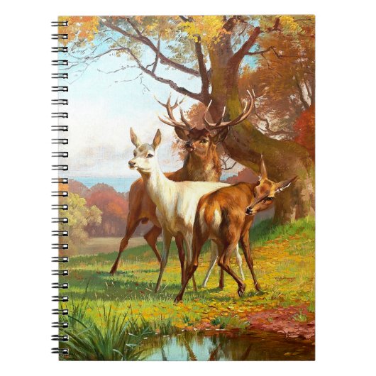 Twee rode en witte bier in het bos notitieboek (Voorkant)