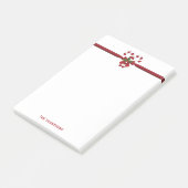 Twee Rode En Witte Feestelijke Suikerstokken Met T Post-it® Notes (Schuin)