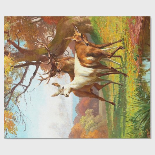 Twee rode en witte luis in de bosontkoppeling cadeaupapier (Vlak)