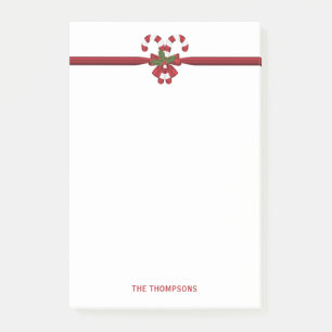 Twee rode en witte snoepjes met tekst post-it® notes