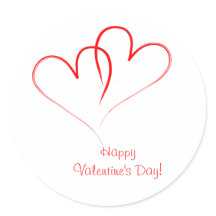 Twee rode harten - Fijne valentijnsdag!