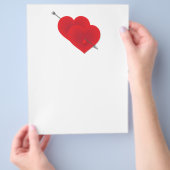 Twee rode harten flyer (Hand)
