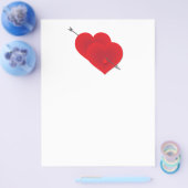 Twee rode harten flyer (Enkel)