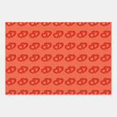 Twee rode harten, moderne digitale kunst inpakpapier vel (Voorkant)