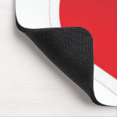 Twee Rode Harten Mousepad Muismat (Hoek)