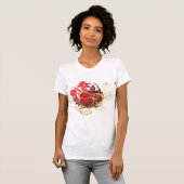 Twee rode harten t-shirt (Voorkant volledig)