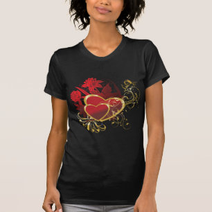 Twee rode harten t-shirt