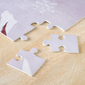 Twee Rode Kardinalen | Watercolor Herinnering Legpuzzel (Zijkant)
