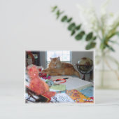 Twee rode katten briefkaart (Staand voorkant)