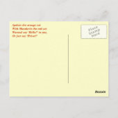 Twee rode katten briefkaart (Achterkant)