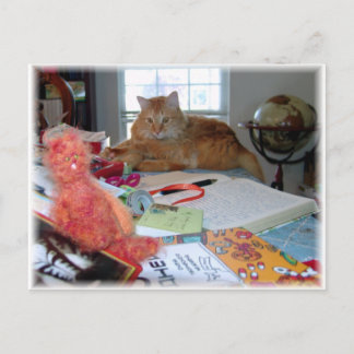 Twee rode katten briefkaart