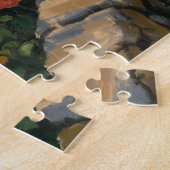 Twee rode katten lopen langs een pad legpuzzel (Zijkant)
